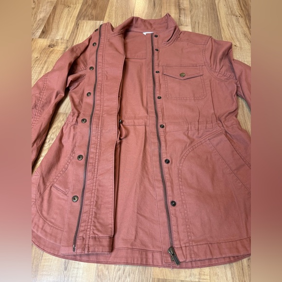 L.L.Bean BeanFlex Utility Barn Outdoor Jacket Shacket Women XS Rust Orange READ - Picture 9 of 16